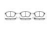 Колодки гальмівні диск. перед. (Remsa) Infiniti Fx 3.5 02-08,Infiniti Fx 4.5 02-08 (P8853.02) WOKING P885302 (фото 1)