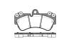 Колодки тормозные дисковые передние Porsche Cayenne 3.0 02-10,Porsche Cayenne 3. P894300