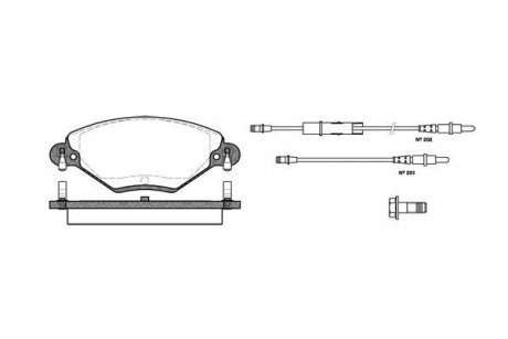 Колодки тормозные WOKING P928304