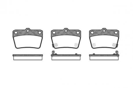 Тормозные колодки задние. DR5/RAV 4 (01-21) WOKING P9393.02