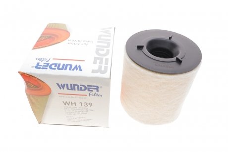 Фильтр воздуш. VW Polo 1.2/1.4TSi, 1.2/1.6TDi (10>) SK Fabia/Rapid/Roomster (11>) SE Ibiza (11>) с порол. WUNDER FILTER WH139