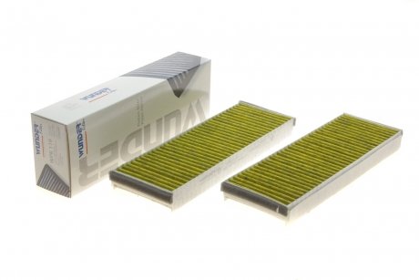 Фильтр салона Audi A6/Allroad (05-11) угольный, цена за 2шт.! (x1) WUNDER FILTER WPK119