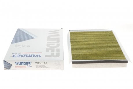 Фильтр салона VW Crafter (06-16) MB Sprinter (06>) угольный WUNDER FILTER WPK120