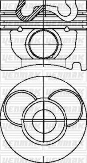 Поршень MB Sprinter OM602 (89.00mm/STD) (Палець 28x70) YENMAK 3103609000