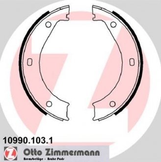 Тормозные колодки ручного тормоза ZIMMERMANN 109901031