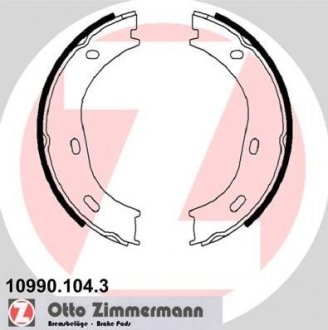 Комплект тормозных колодок, стояночная тормозная система ZIMMERMANN 109901043 (фото 1)