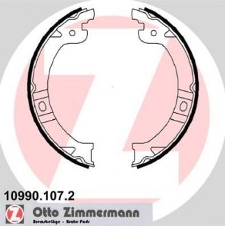 Тормозные колодки ручного тормоза ZIMMERMANN 109901072 (фото 1)