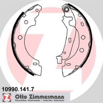 Комплект тормозных колодок ZIMMERMANN 10990.141.7 (фото 1)