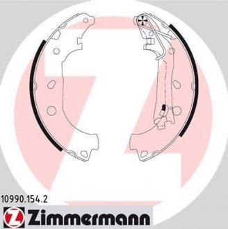 Комплект гальмівних колодок ZIMMERMANN 109901542