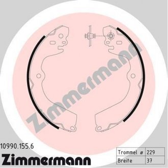 Гальмівні колодки барабанні ZIMMERMANN 109901556 (фото 1)