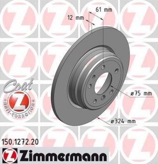 Тормозной диск ZIMMERMANN 150127220