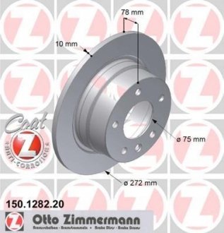 Тормозной диск ZIMMERMANN 150128220 (фото 1)
