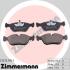 Тормозные колодки, дисковый тормоз (набор) ZIMMERMANN 212731951 (фото 1)