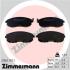 Комплект тормозных колодок, дисковый тормоз ZIMMERMANN 215611701 (фото 1)