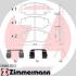 Колодки тормозные пер. honda cr-v ii (rd_) 2.0 07.2002 - 09.2006 ZIMMERMANN 238681702 (фото 1)