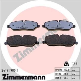 Колодки дискового гальма ZIMMERMANN 241919801