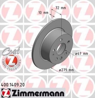 Тормозной диск ZIMMERMANN 400140920