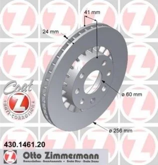 Гальмівний диск ZIMMERMANN 430.1461.20