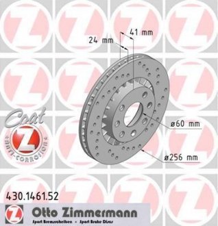 Тормозной диск ZIMMERMANN 430146152 (фото 1)