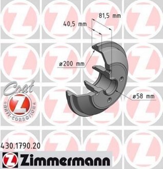 Тормозный барабан ZIMMERMANN 430.1790.20