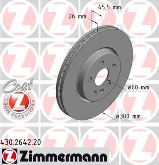 Тормозной диск ZIMMERMANN 430264220