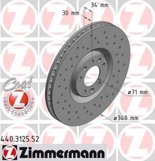 Тормозной диск ZIMMERMANN 440312552