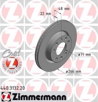 Тормозной диск ZIMMERMANN 440313220 (фото 1)