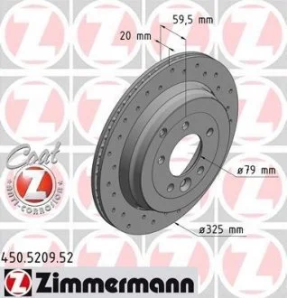 Гальмівний диск SPORT BRAKE DISC Z ZIMMERMANN 450520952