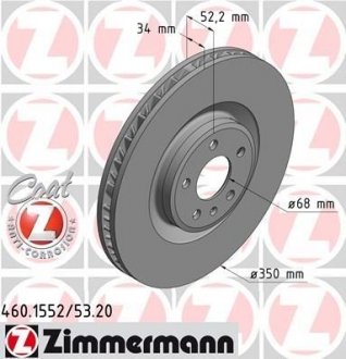 Передний правый Porsche Maccan 18 (350x34) ZIMMERMANN 460155320