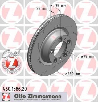 Тормозной диск ZIMMERMANN 460158620 (фото 1)