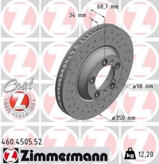 Автозапчасть ZIMMERMANN 460450552