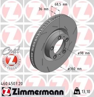 Автозапчасть ZIMMERMANN 460450720