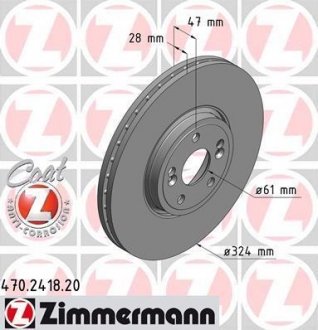 Тормозной диск ZIMMERMANN 470241820
