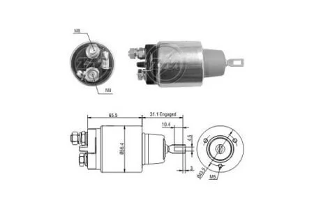 Втягивающее реле стартера ZM ZM3773