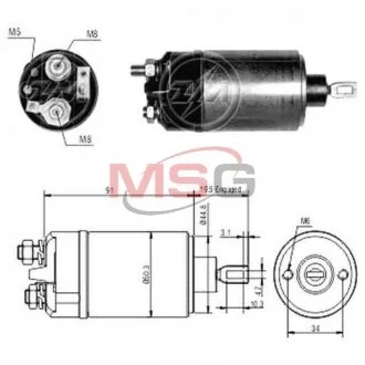 Реле втягуюче стартера ZM ZM526